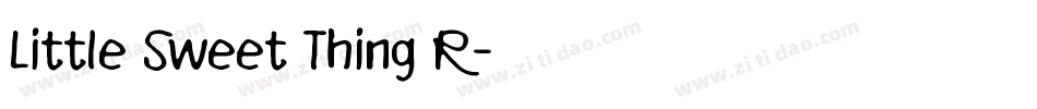 Little Sweet Thing R字体转换
